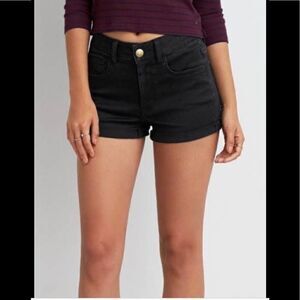 EXCELLENT CONDITION WOMEN’S SIZE 6 AMERICAN EAGLE HI-RISE SHORTIE BLACK SHORTS